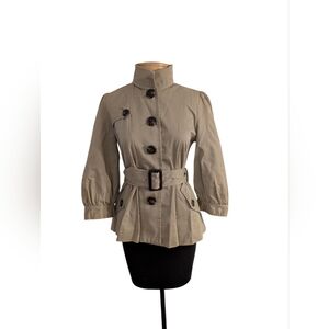 Vintage Tan Trench Coat, XS